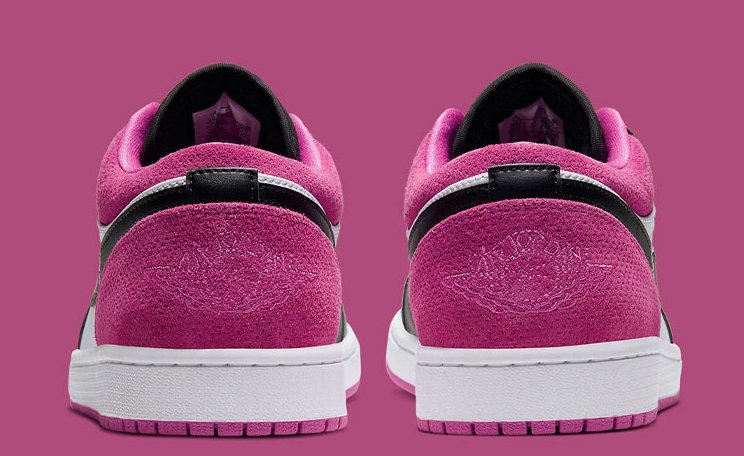 JORDAN 1 LOW x BLACK ACTIVE FUCHSIA 