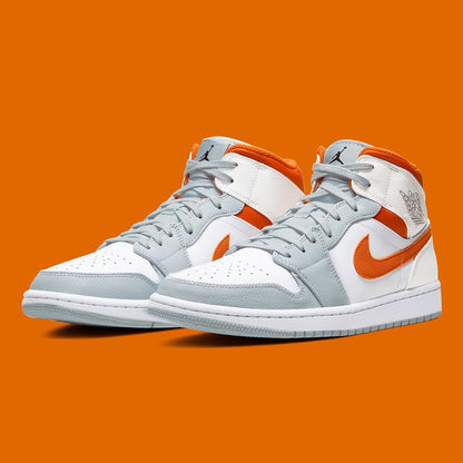 JORDAN 1 MID x STARFISH PURE PLATINUM 