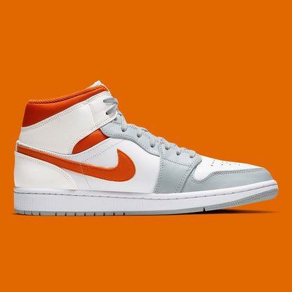 JORDAN 1 MID x STARFISH PURE PLATINUM 