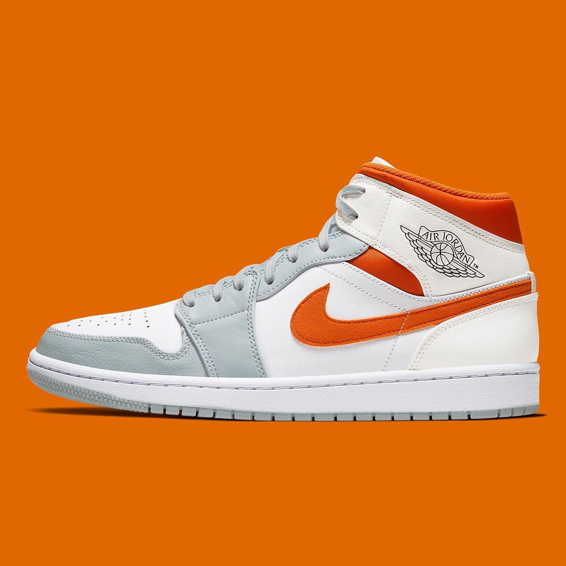 JORDAN 1 MID x STARFISH PURE PLATINUM 