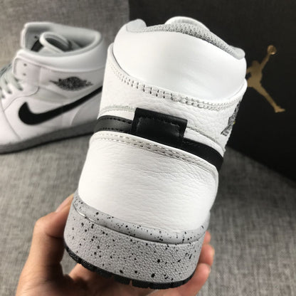 JORDAN 1 MID x CIMENT BLANC 