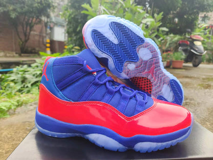 JORDAN 11 Bleu et Rouge