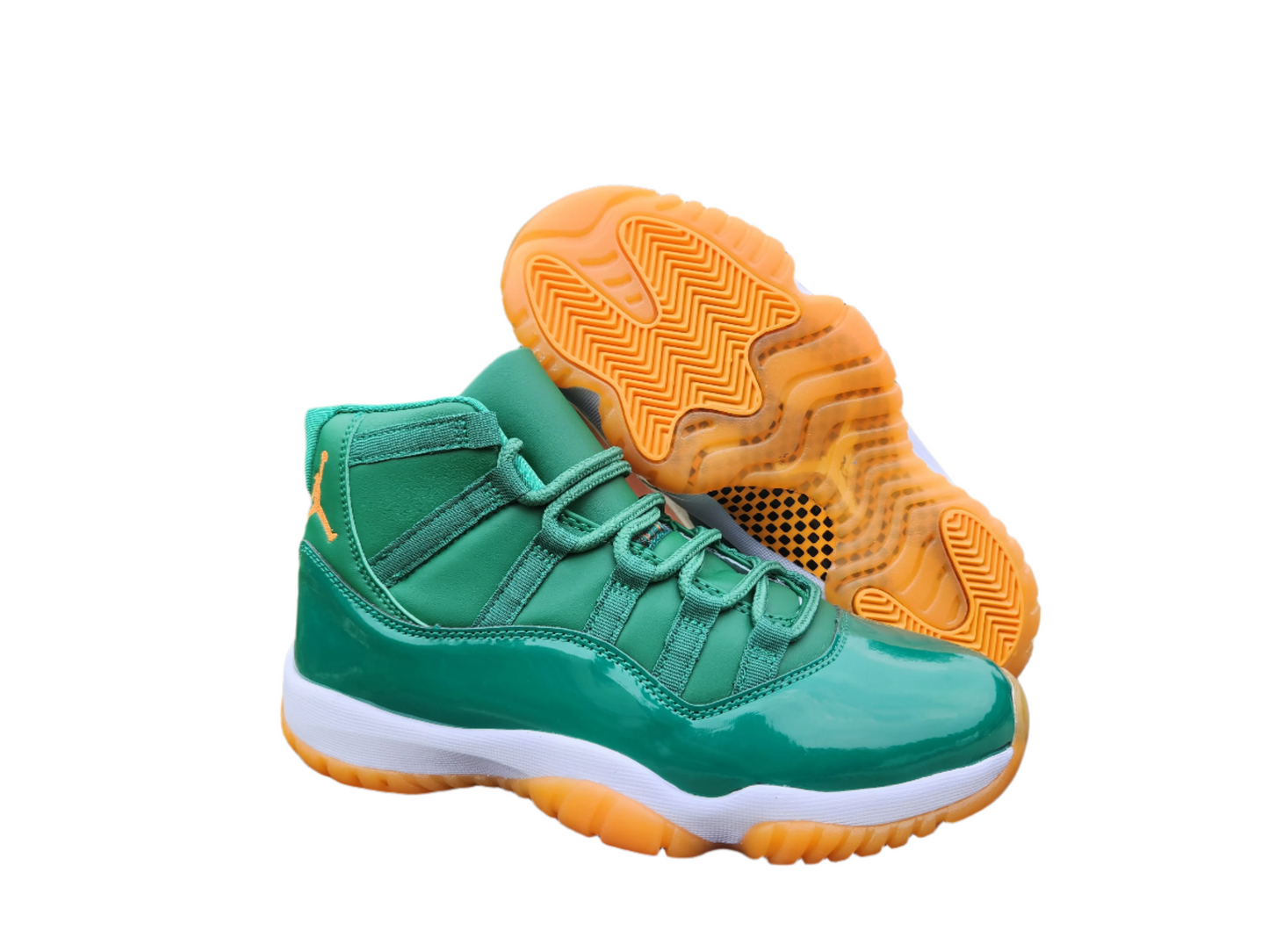 JORDAN 11 Vert et Orange