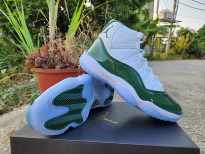 JORDAN 11 Vert et Blanc
