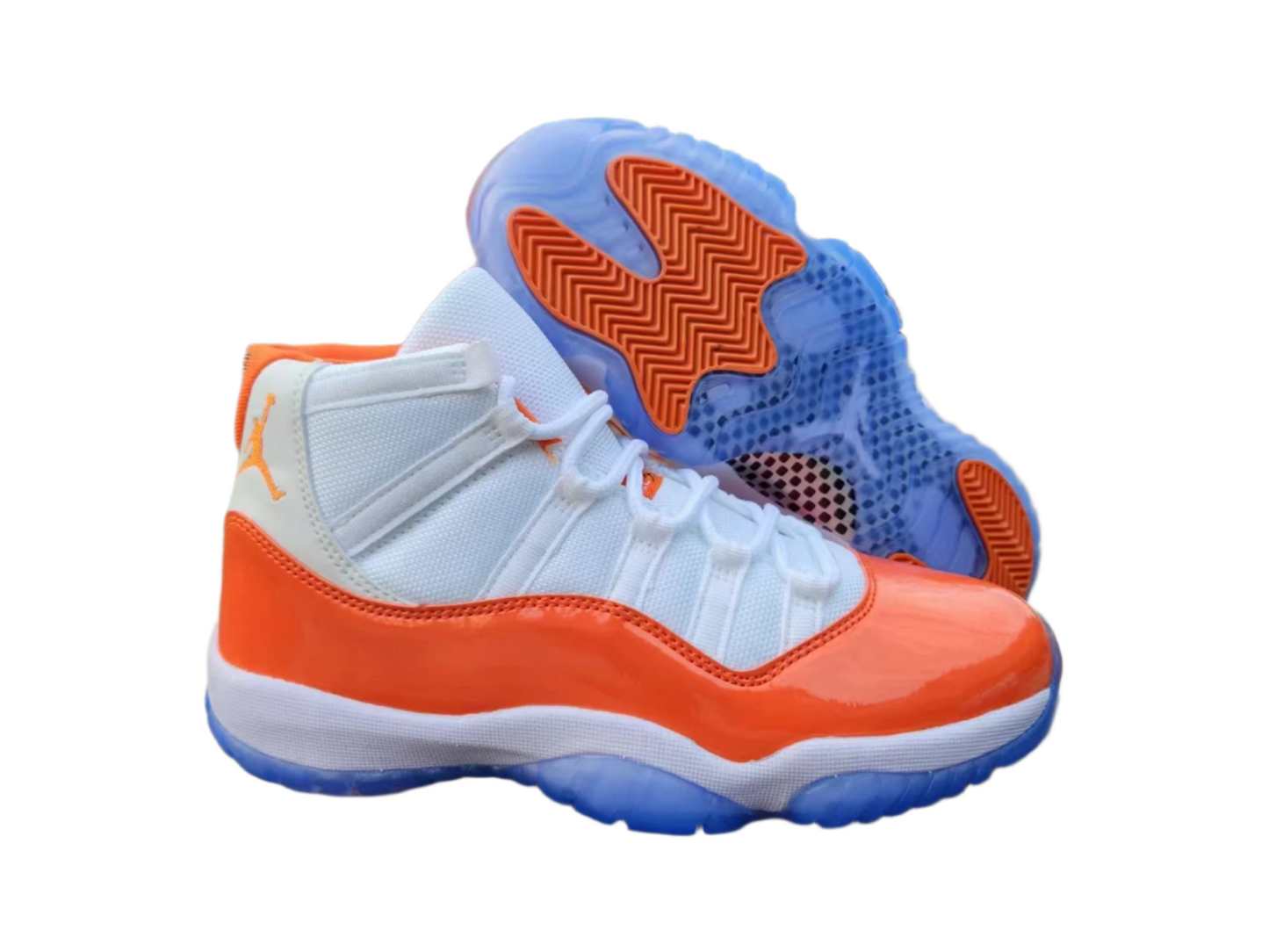 JORDAN 11 Orange et Blanc
