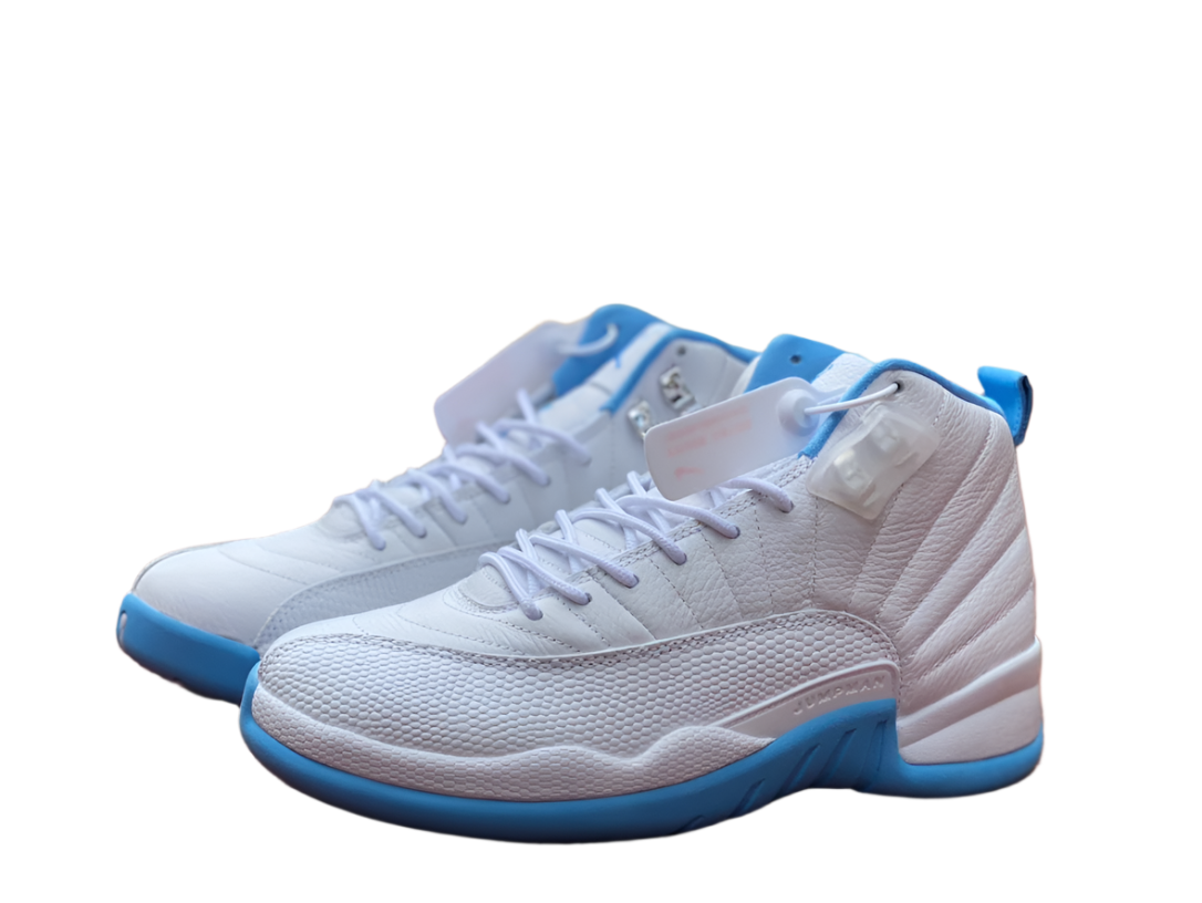 Jordan 12 Retro 'Blanc/Bleu universitaire'
