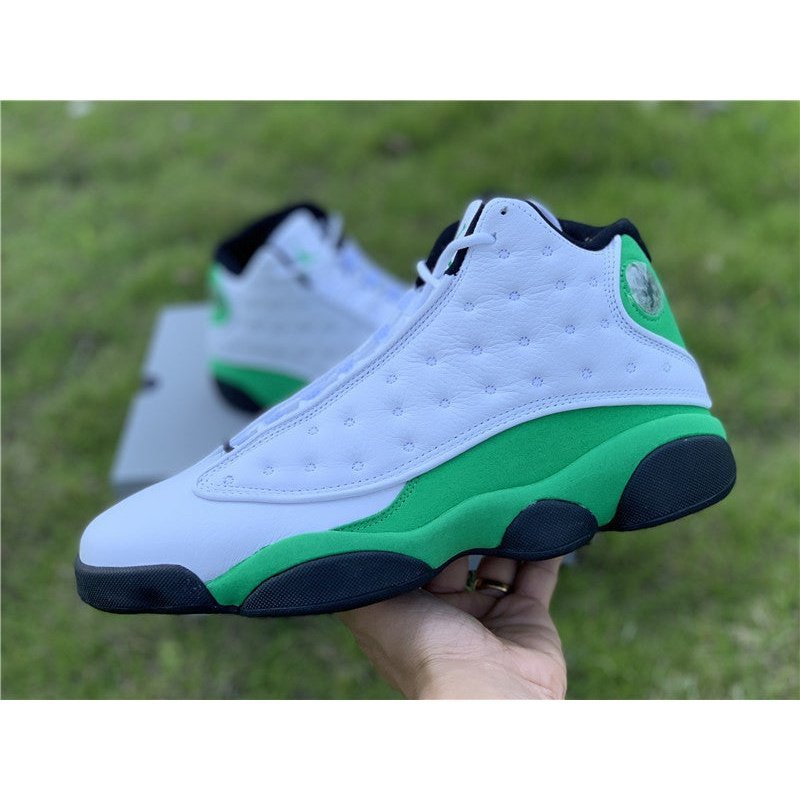 JORDAN 13 x BLANC VERT PORTE-BONHEUR 