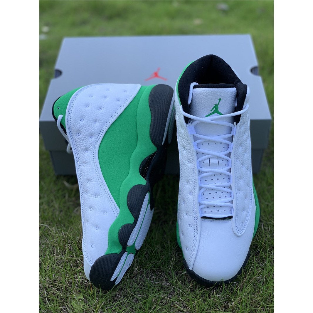 JORDAN 13 x BLANC VERT PORTE-BONHEUR 