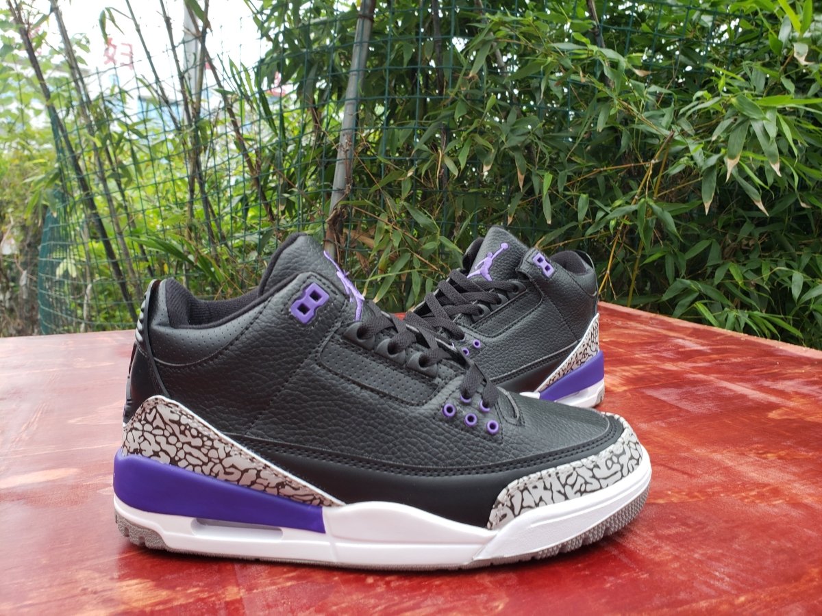 JORDAN 3 RETRO x BLACK COURT VIOLET 