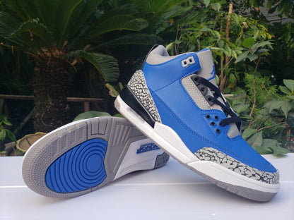JORDAN 3 RETRO x VARSITY ROYAL CEMENT 