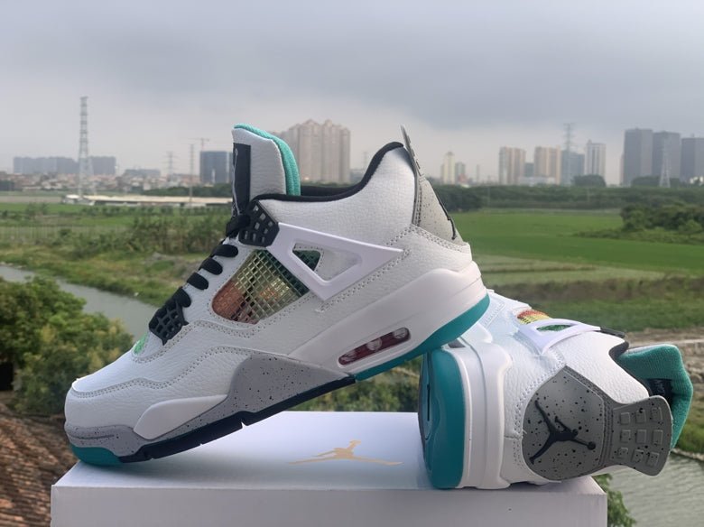 JORDAN 4 x VERT LUCIDE RASTA 