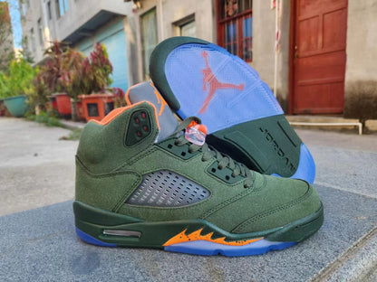 Jordan 5 vertes et oranges