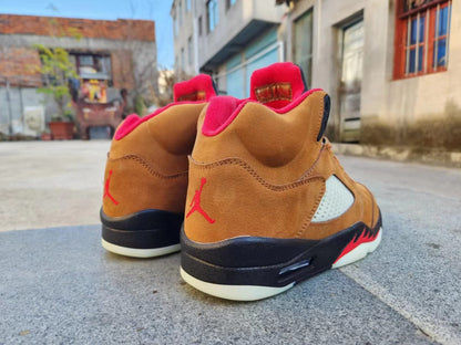 Jordan 5 ROUGE et TAN 