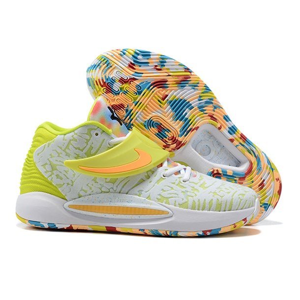 NIKE KD 14 x BLANC VERT CITRON