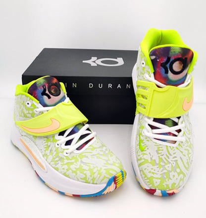 NIKE KD 14 x BLANC VERT CITRON