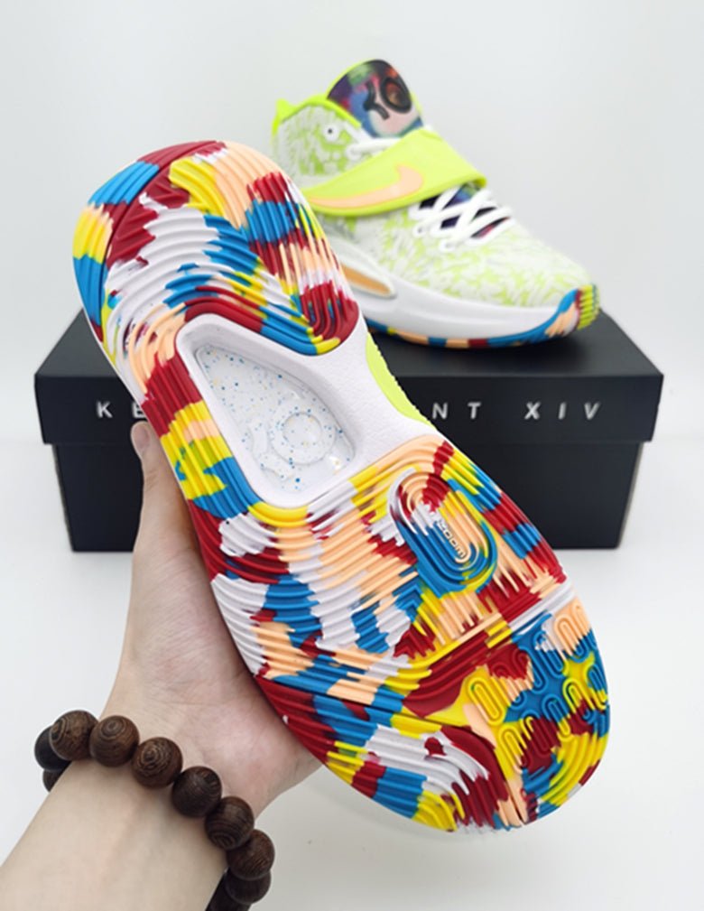 NIKE KD 14 x BLANC VERT CITRON