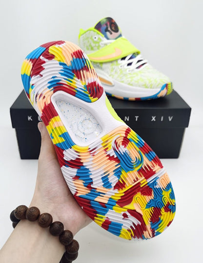 NIKE KD 14 x BLANC VERT CITRON