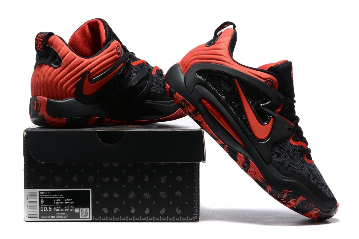 NIKE KD 15 x NOIR ROUGE UNIVERSITÉ