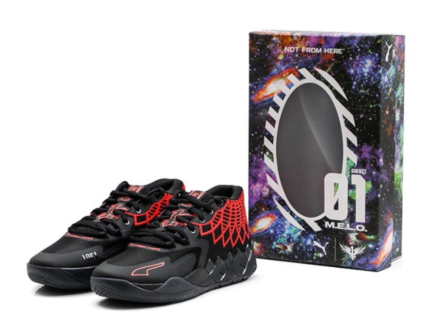 PUMA LAMELO BALL MB.01 x NOIR ROUGE ÉCLATANT