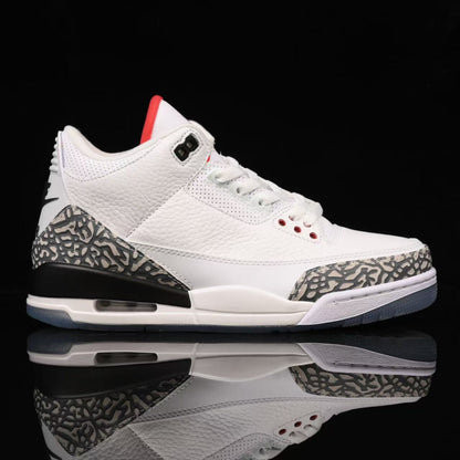 AIR JORDAN 3 RETRO FREE THROW LINE WHITE CEMENT BLANC/NOIR 