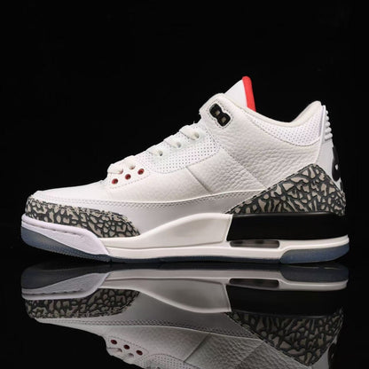 AIR JORDAN 3 RETRO FREE THROW LINE WHITE CEMENT BLANC/NOIR 