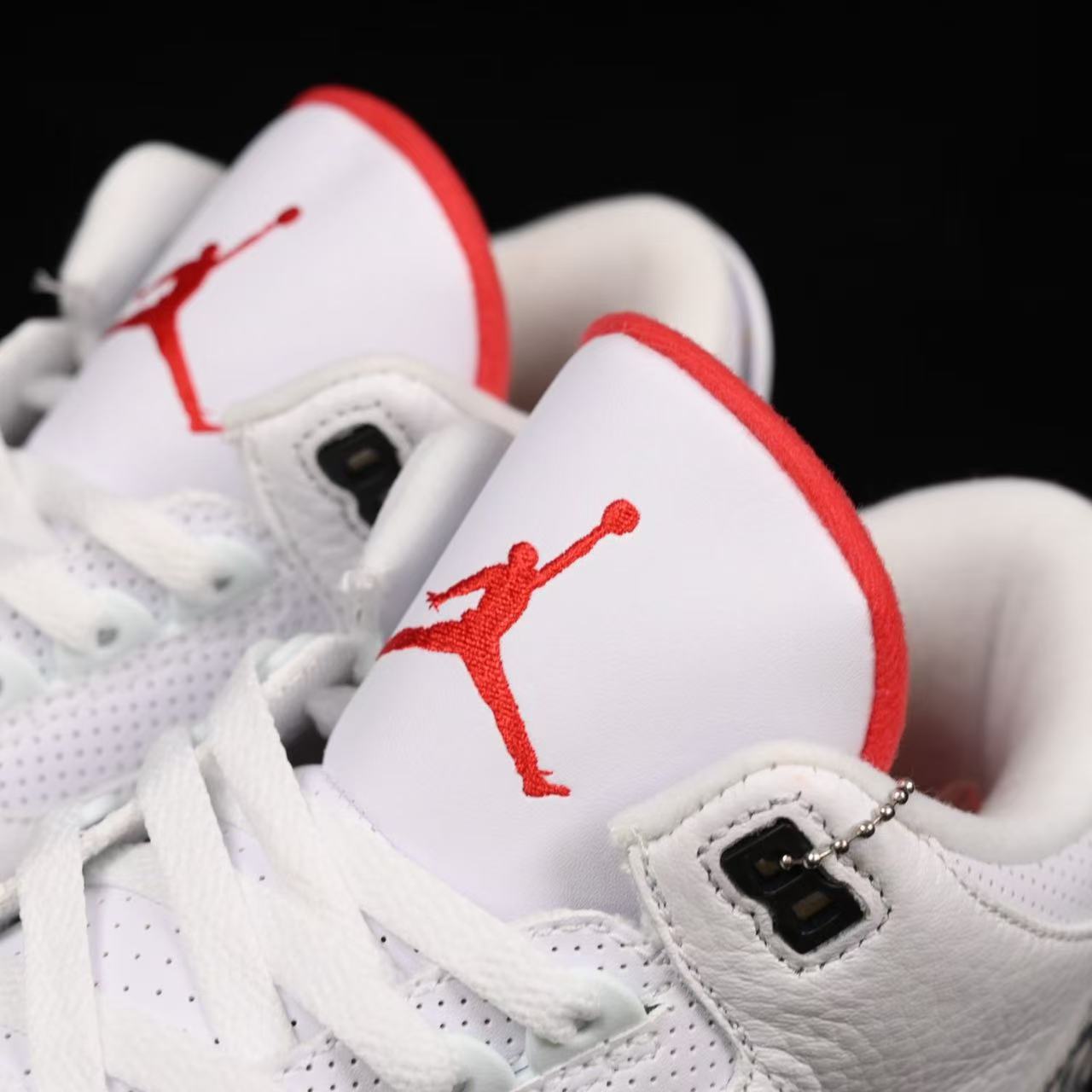 AIR JORDAN 3 RETRO FREE THROW LINE WHITE CEMENT BLANC/NOIR 