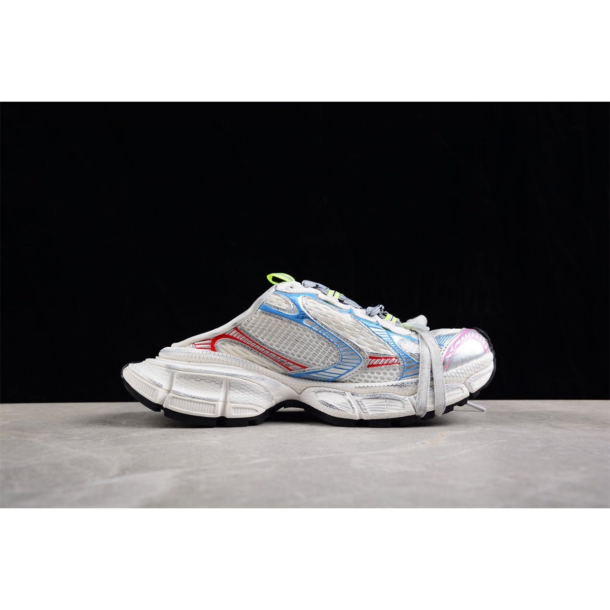 BALENCIAGA Mule 3XL x Beige Bleu Rouge