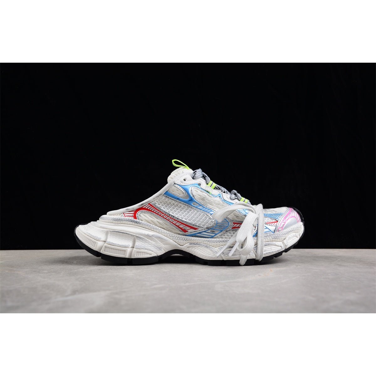 BALENCIAGA Mule 3XL x Beige Bleu Rouge