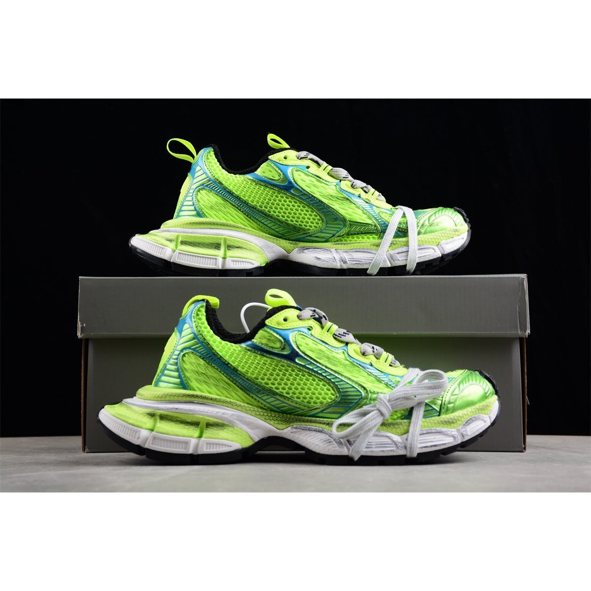 BALENCIAGA 3XL x JAUNE FLUO BLEU