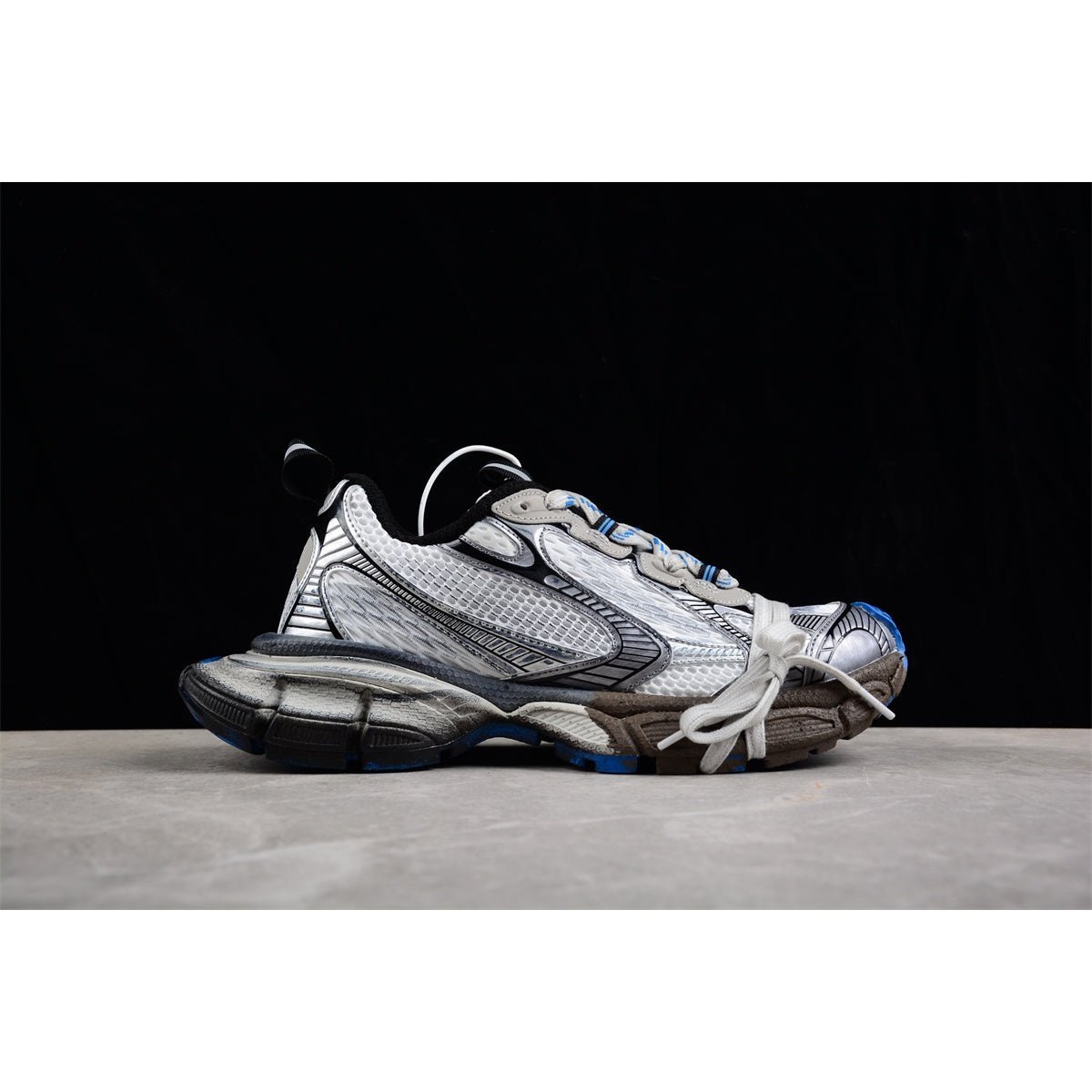 BALENCIAGA 3XL x GRIS BLEU-GRAFFITI