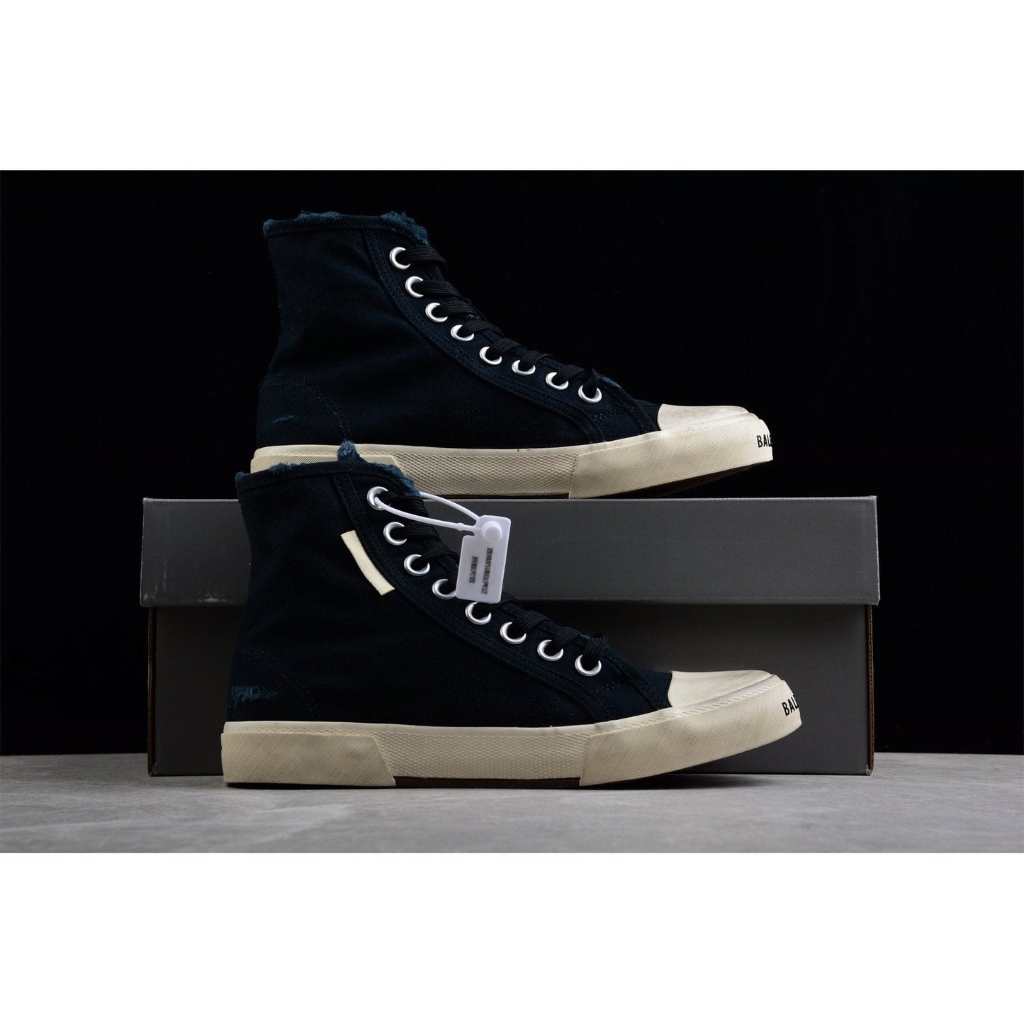 BALENCIAGA PARIS HIGH VULC DESTR x NOIR