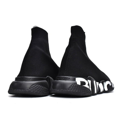 BALENCIAGA SPEED GRAFFITI TRAINERS x NOIR