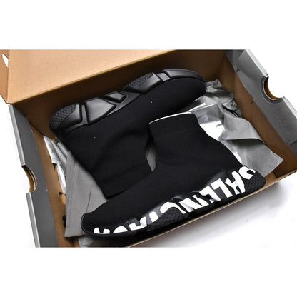 BALENCIAGA SPEED GRAFFITI TRAINERS x NOIR