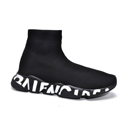 BALENCIAGA SPEED GRAFFITI TRAINERS x NOIR