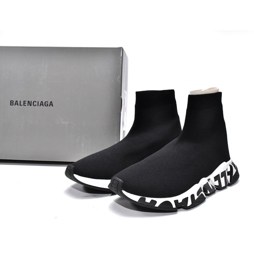 BALENCIAGA SPEED GRAFFITI TRAINERS x NOIR ET BLANC