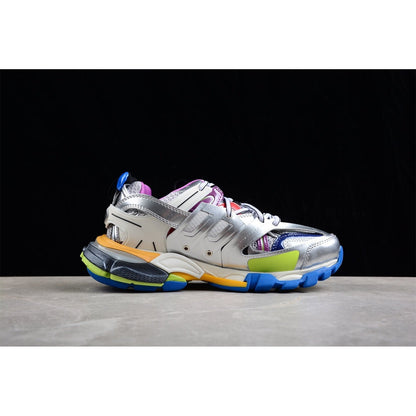 BALENCIAGA TRACK x LEATHER FREE BLANC ARGENT MULTICOLORE