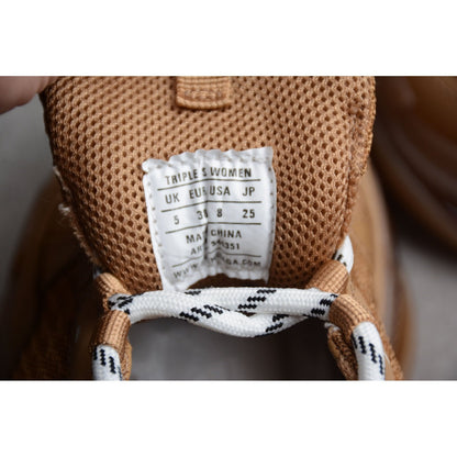 BALENCIAGA TRIPLE S SEMELLE TRANSPARENTE x MARRON