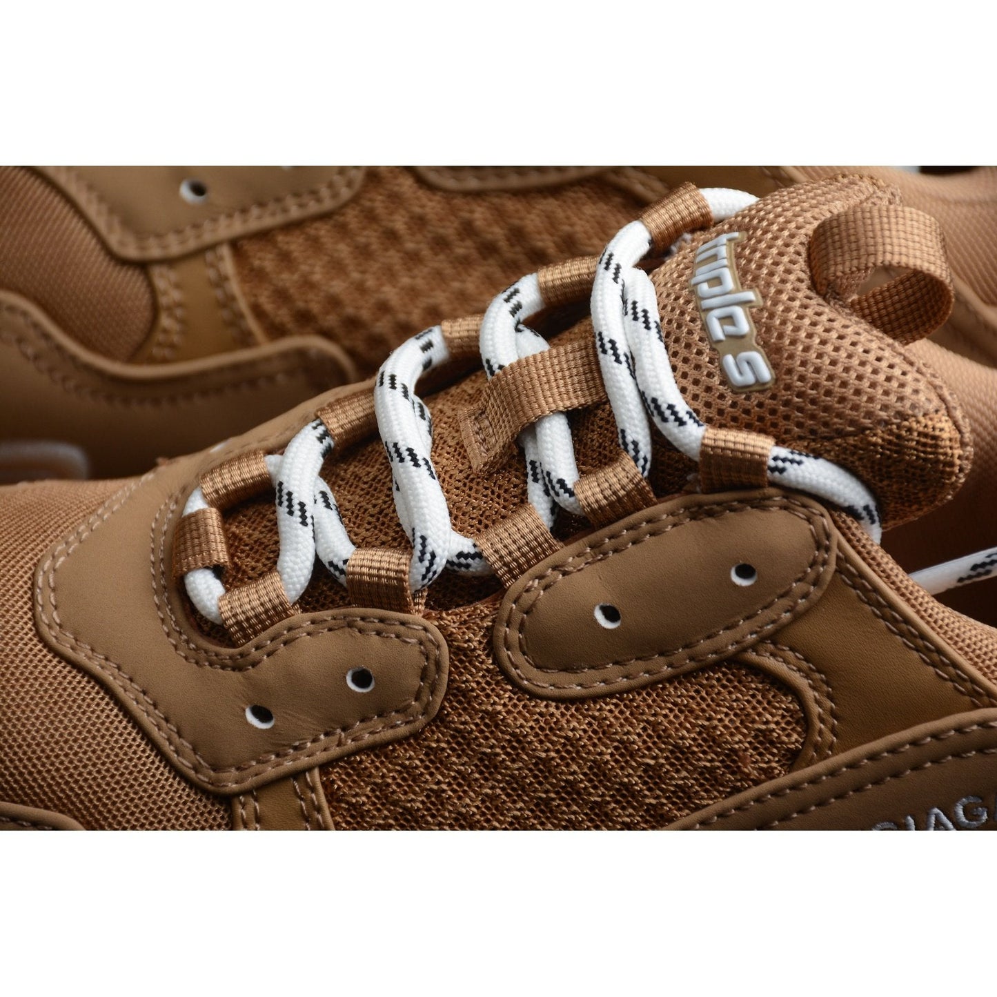 BALENCIAGA TRIPLE S SEMELLE TRANSPARENTE x MARRON