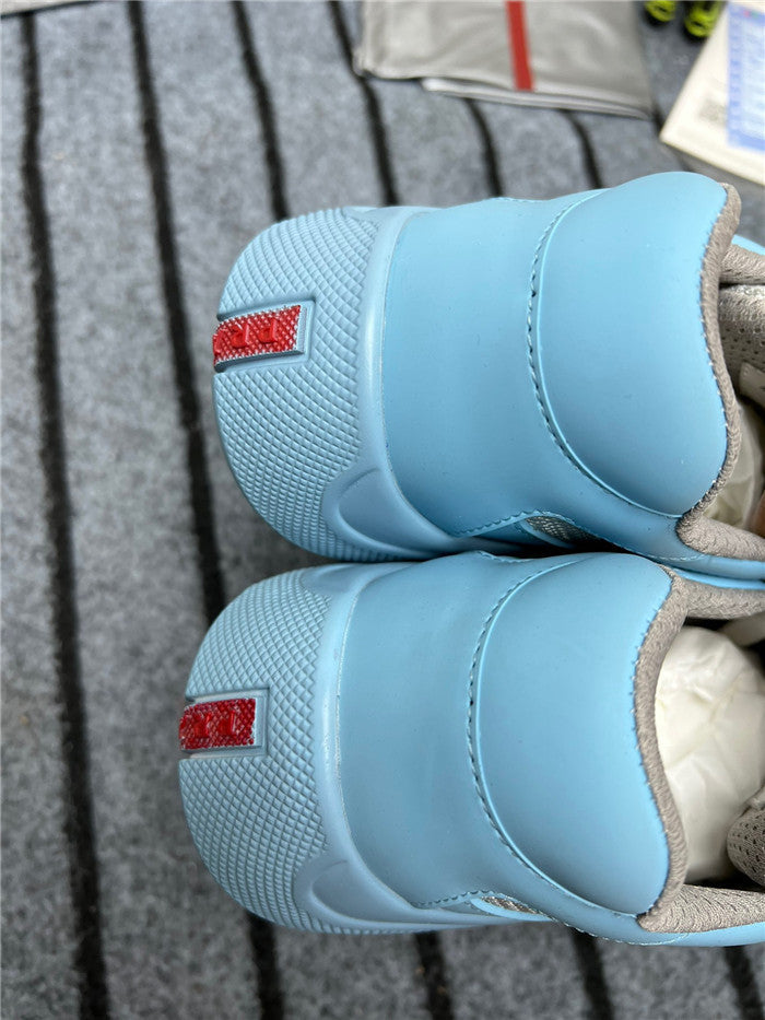 PRADA AMERICA'S CUP CAOUTCHOUC SOUPLE BLEU CLAIR ARGENT