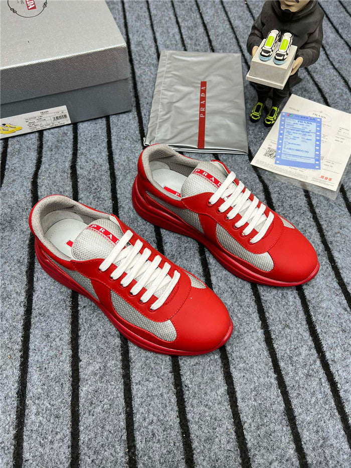 PRADA AMERICA'S CUP CAOUTCHOUC SOUPLE ROUGE ARGENT