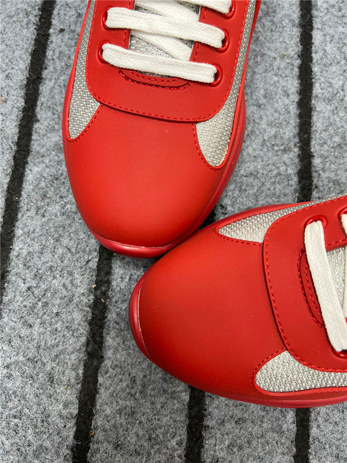 PRADA AMERICA'S CUP CAOUTCHOUC SOUPLE ROUGE ARGENT