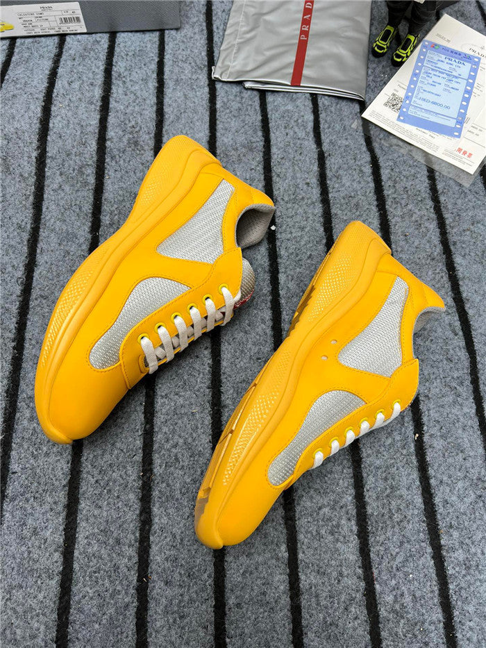 PRADA AMERICA'S CUP CAOUTCHOUC SOUPLE JAUNE ARGENT