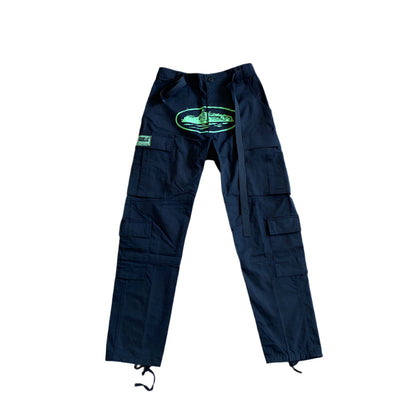 PANTALON CARGO CORTEIZ ALCATRAZ NOIR/VERT