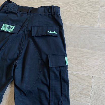 PANTALON CARGO CORTEIZ ALCATRAZ NOIR/VERT