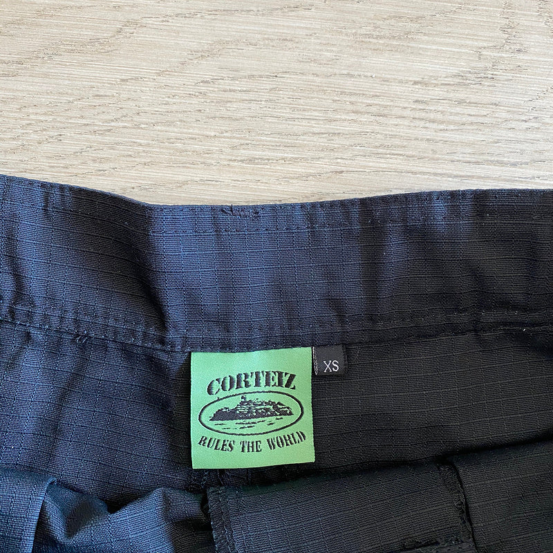 PANTALON CARGO CORTEIZ ALCATRAZ NOIR/VERT