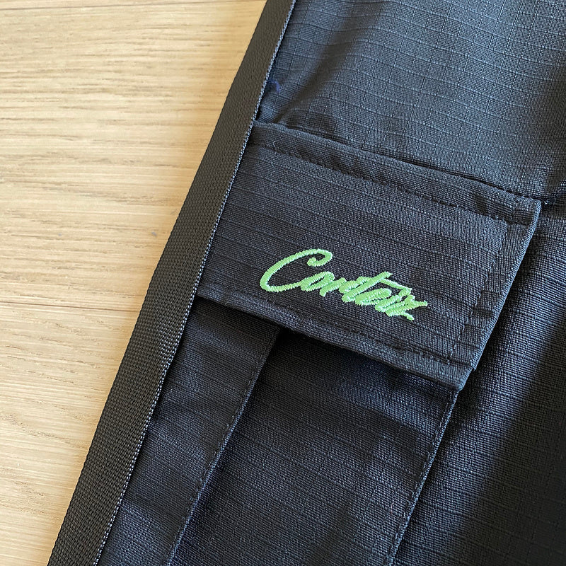 PANTALON CARGO CORTEIZ ALCATRAZ NOIR/VERT