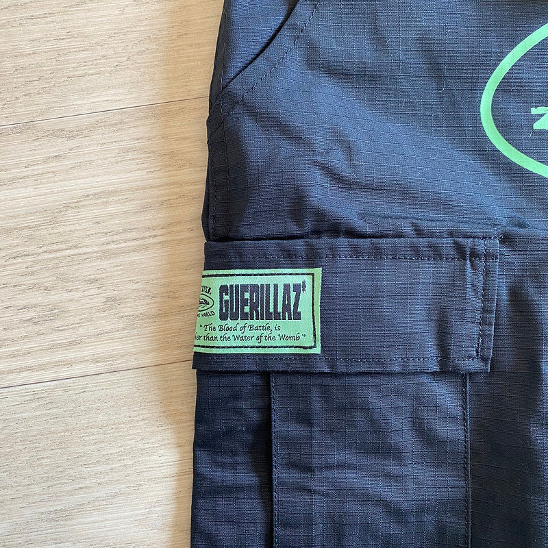 PANTALON CARGO CORTEIZ ALCATRAZ NOIR/VERT