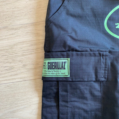 PANTALON CARGO CORTEIZ ALCATRAZ NOIR/VERT