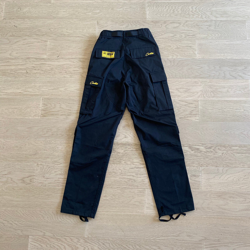 Pantalon cargo CORTEIZ ALCATRAZ GUERRILAZ noir/jaune 