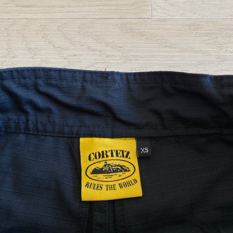 Pantalon cargo CORTEIZ ALCATRAZ GUERRILAZ noir/jaune 